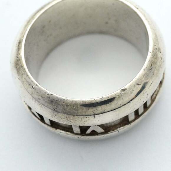 Tiffany Atlas Ring, Silver 925, Size 9.5, Women's